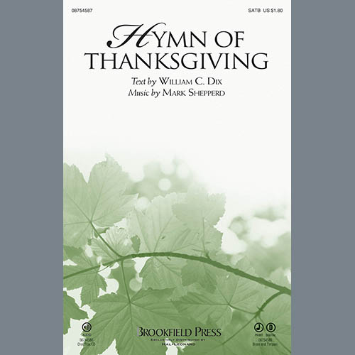 Mark Shepperd, Hymn Of Thanksgiving - Bass Trombone/Tuba, Choir Instrumental Pak