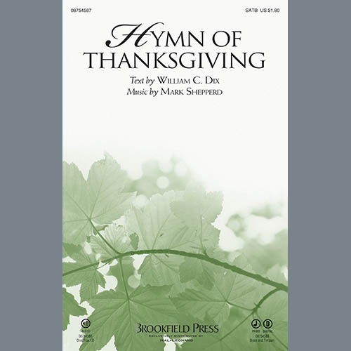 Mark Shepperd, Hymn Of Thanksgiving - Full Score, Choir Instrumental Pak