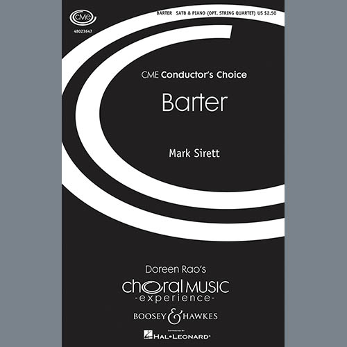 Mark Sirett, Barter, SATB