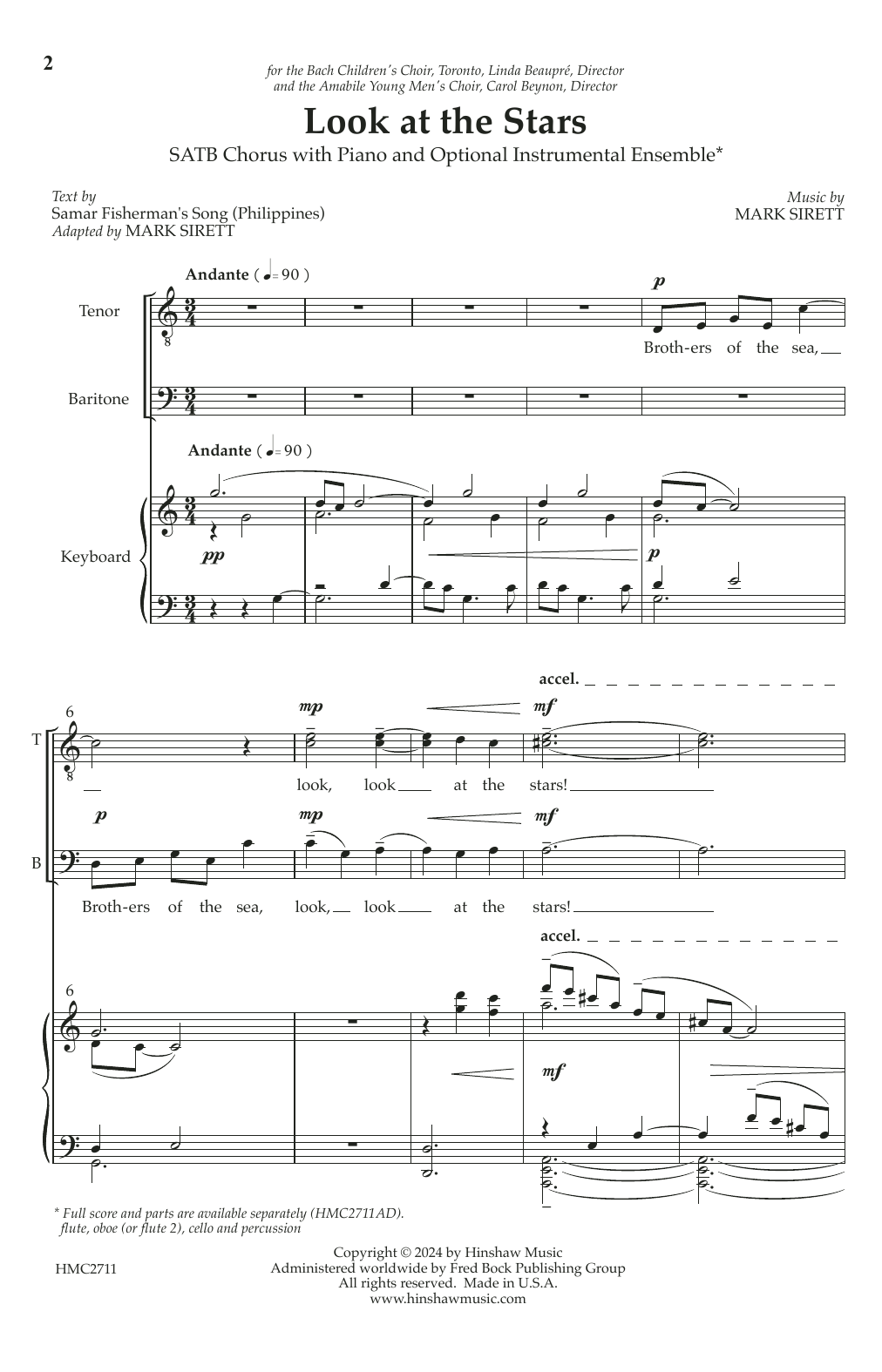 Mark Sirett Look At The Stars Sheet Music Notes & Chords for SATB Choir - Download or Print PDF