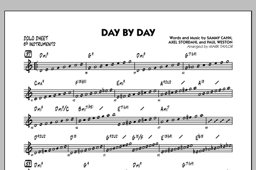 Mark Taylor Day by Day - Bb Solo Sheet Sheet Music Notes & Chords for Jazz Ensemble - Download or Print PDF