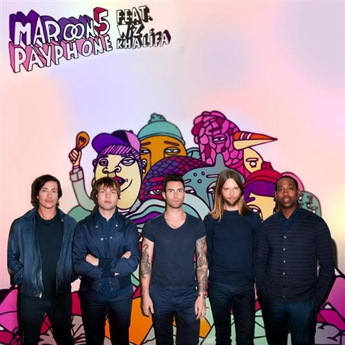 Maroon 5 featuring Wiz Khalifa, Payphone, Piano, Vocal & Guitar (Right-Hand Melody)