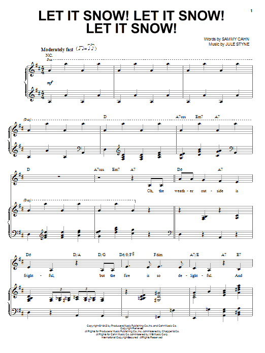 Martina McBride Let It Snow! Let It Snow! Let It Snow! Sheet Music Notes & Chords for Piano & Vocal - Download or Print PDF