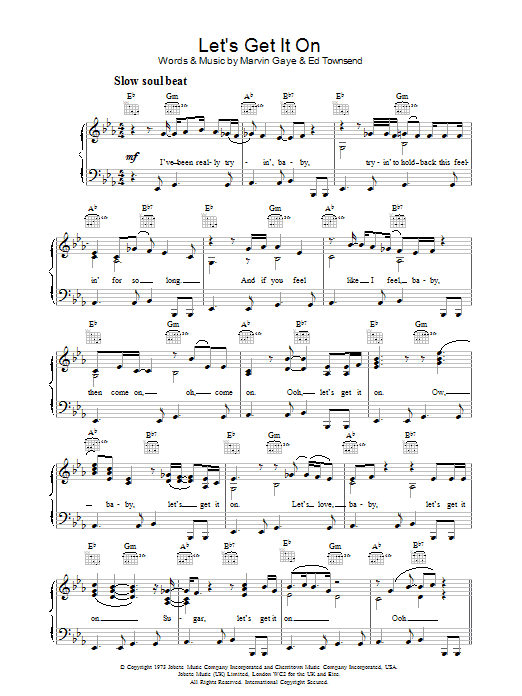 Marvin Gaye Let's Get It On Sheet Music Notes & Chords for Drums Transcription - Download or Print PDF