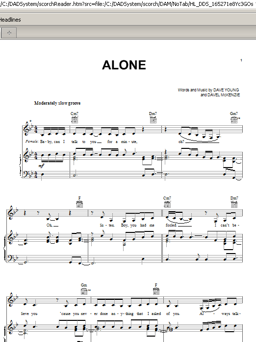 Mary J. Blige Alone Sheet Music Notes & Chords for Piano, Vocal & Guitar (Right-Hand Melody) - Download or Print PDF