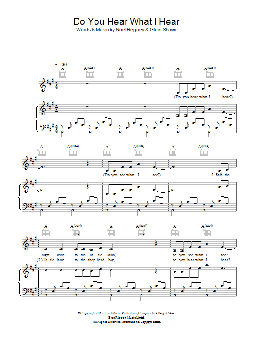 Mary J. Blige Do You Hear What I Hear? Sheet Music Notes & Chords for Piano, Vocal & Guitar (Right-Hand Melody) - Download or Print PDF