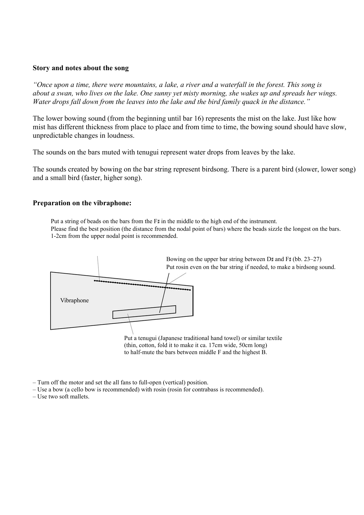 Masayoshi Fujita Swan And Morning Dews Sheet Music Notes & Chords for Vibraphone - Download or Print PDF