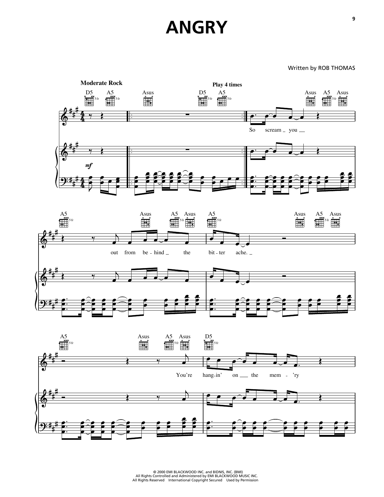 Matchbox Twenty Angry Sheet Music Notes & Chords for Piano, Vocal & Guitar Chords (Right-Hand Melody) - Download or Print PDF Matchbox Twenty Angry Sheet Music Notes & Chords for Piano, Vocal & Guitar Chords (Right-Hand Melody) - Download or Print PDF