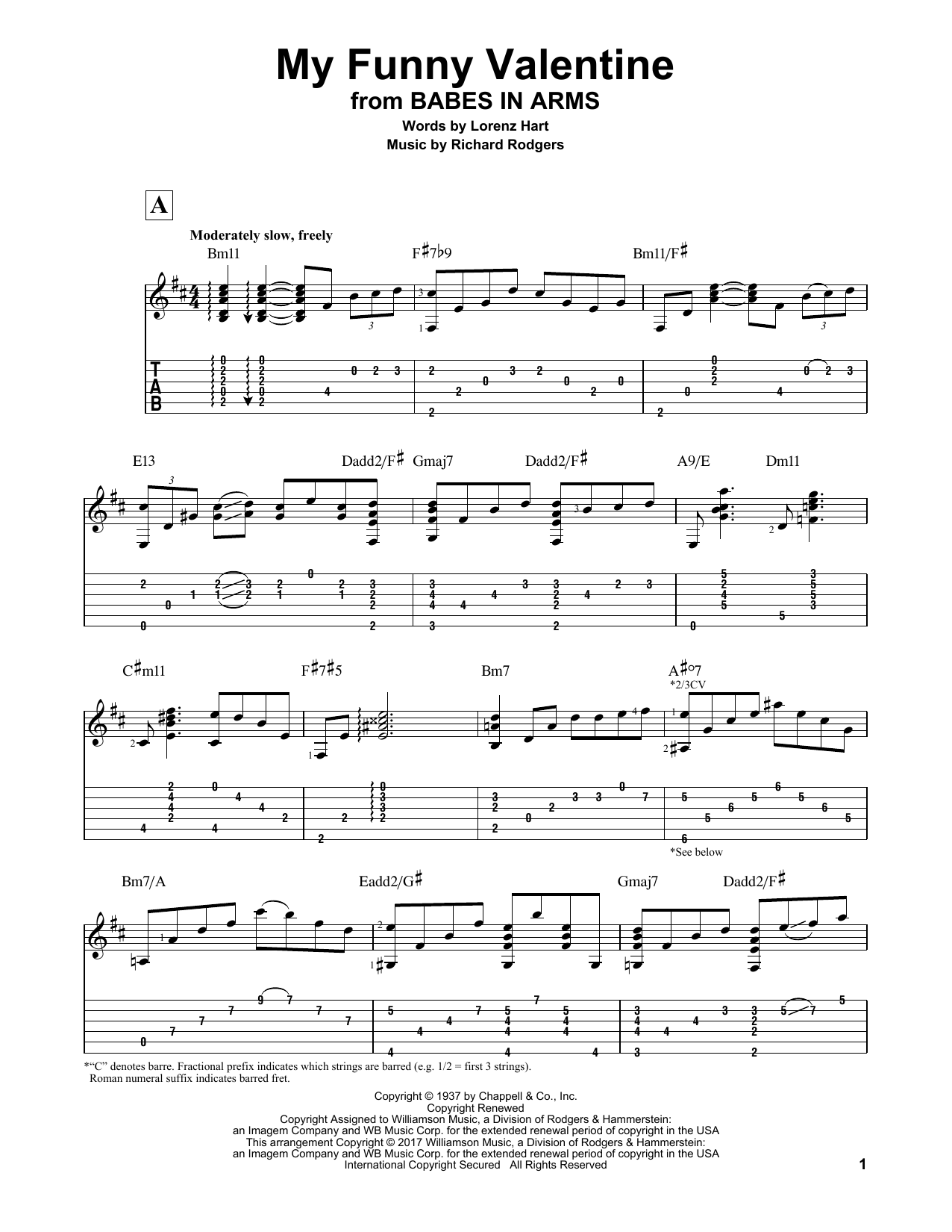 Matt Otten My Funny Valentine Sheet Music Notes & Chords for Guitar Tab - Download or Print PDF