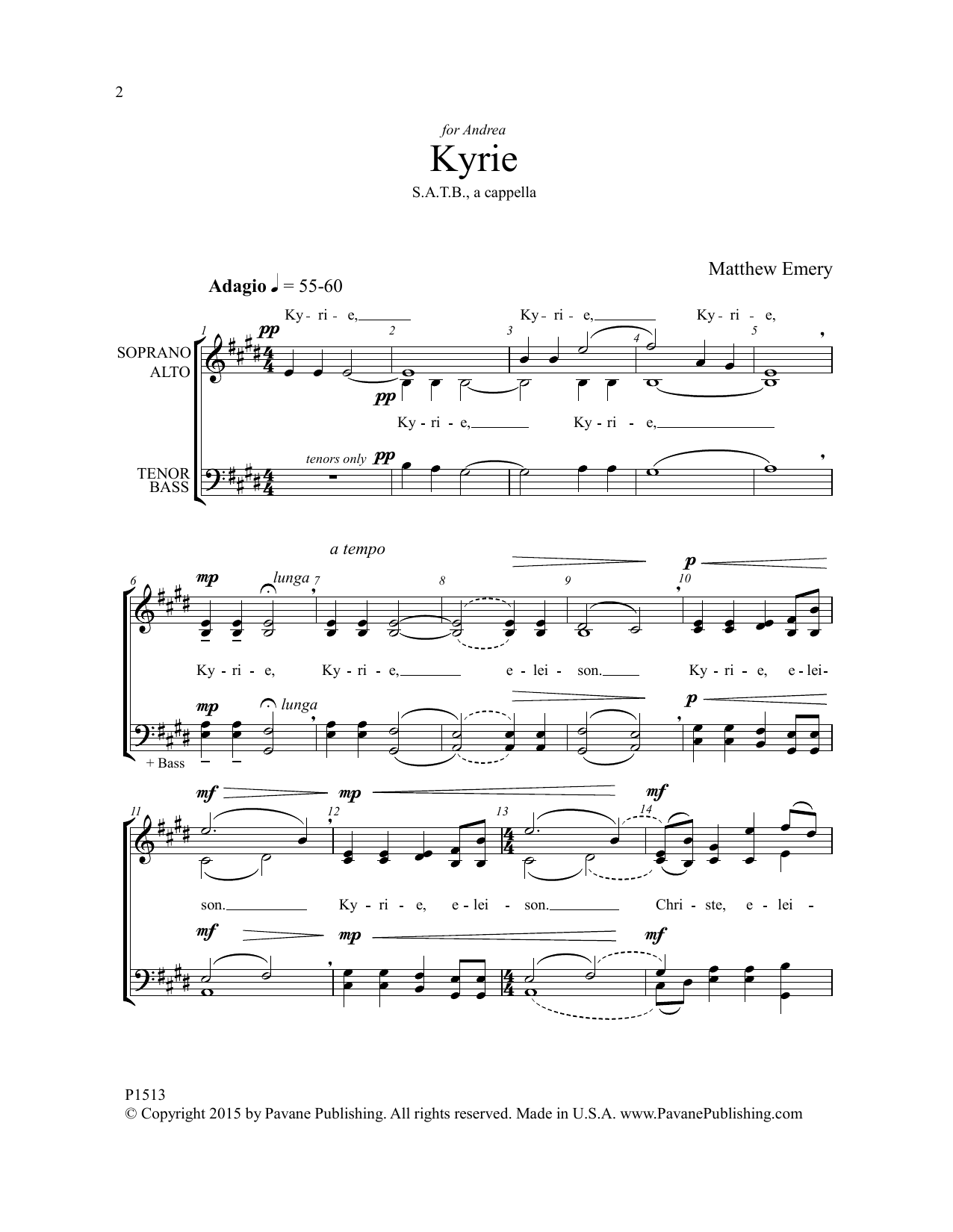 Matthew Emery Missa Brevis Boreal Sheet Music Notes & Chords for Choral - Download or Print PDF Matthew Emery Missa Brevis Boreal Sheet Music Notes & Chords for Choral - Download or Print PDF