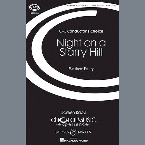 Matthew Emery, Night On A Starry Hill, SATB