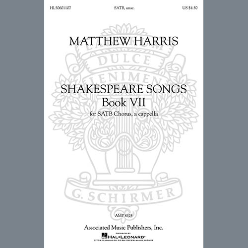 Matthew Harris, Come Unto These Yellow Sands, SATB Choir