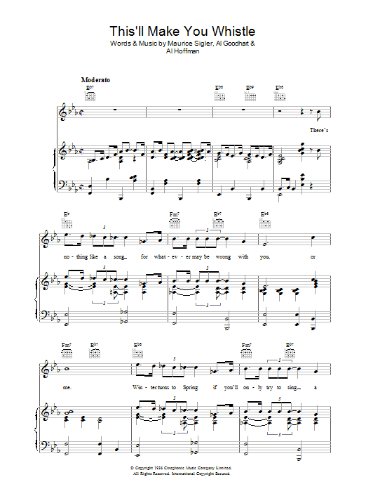 Maurice Sigler This'll Make You Whistle Sheet Music Notes & Chords for Piano, Vocal & Guitar (Right-Hand Melody) - Download or Print PDF