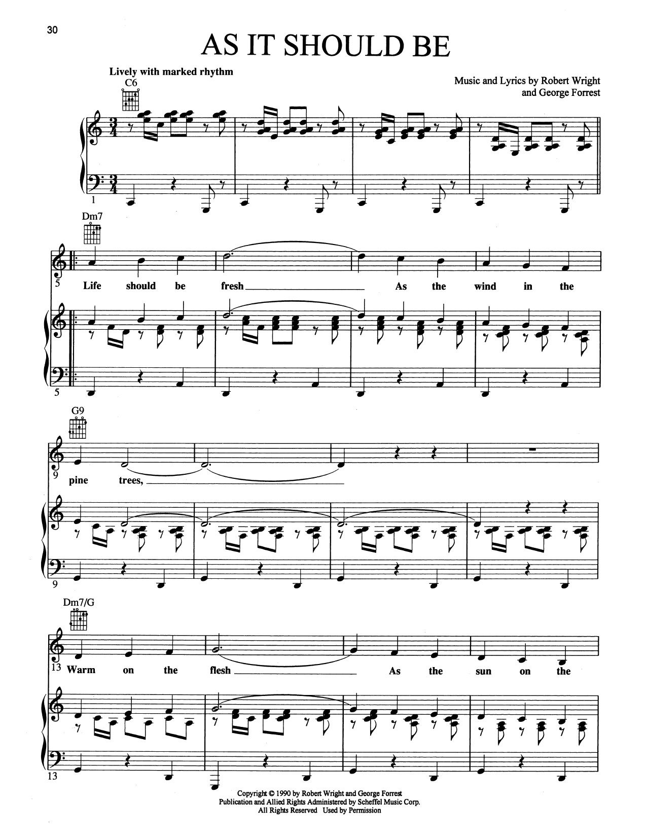Maury Yeston As It Should Be (from Grand Hotel: The Musical) Sheet Music Notes & Chords for Piano, Vocal & Guitar (Right-Hand Melody) - Download or Print PDF
