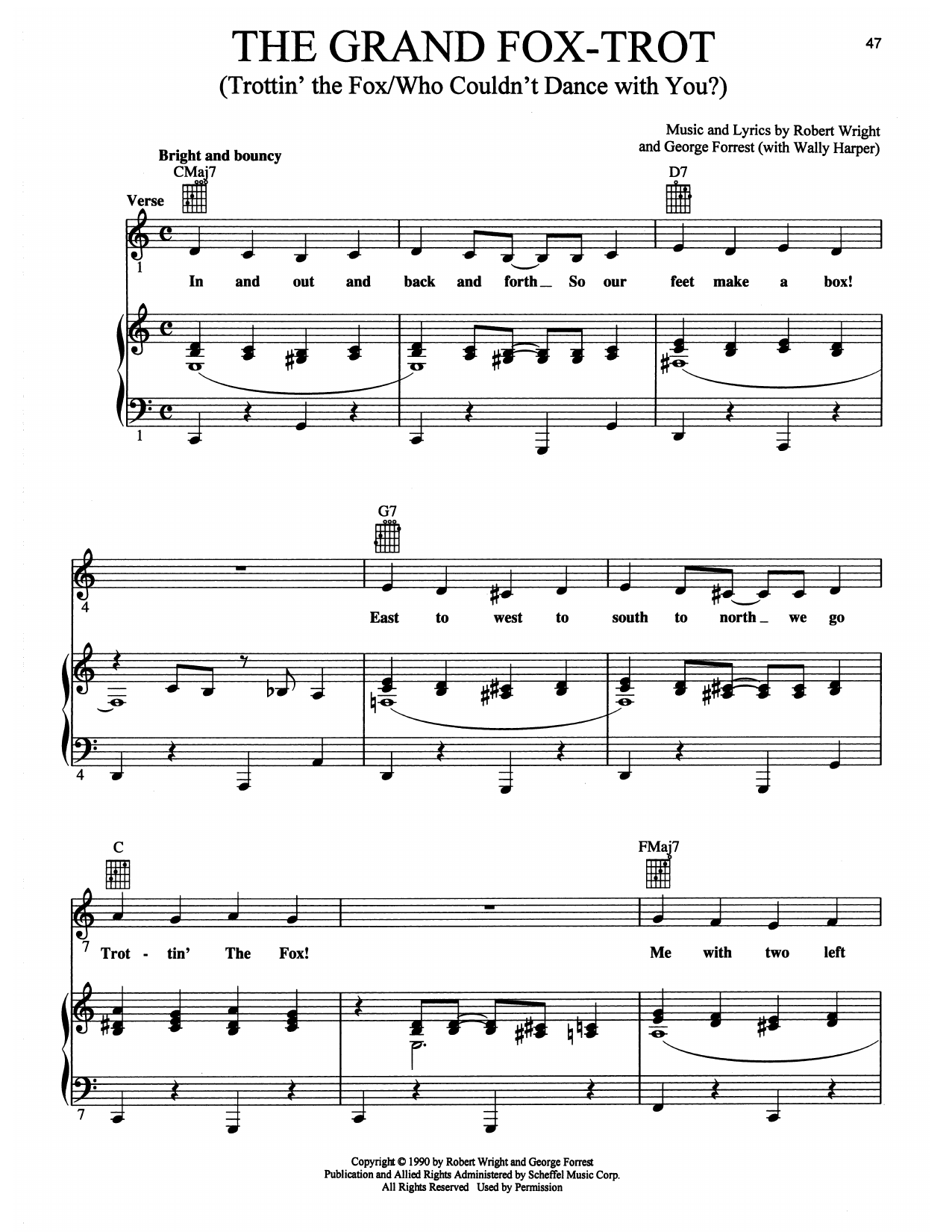 Maury Yeston The Grand Fox-Trot (Trottin' The Fox/Who Couldn't Dance With You?) (from Grand Hotel: The Musical) Sheet Music Notes & Chords for Piano, Vocal & Guitar (Right-Hand Melody) - Download or Print PDF