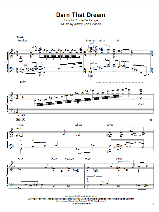 McCoy Tyner Darn That Dream Sheet Music Notes & Chords for Piano - Download or Print PDF McCoy Tyner Darn That Dream Sheet Music Notes & Chords for Piano - Download or Print PDF