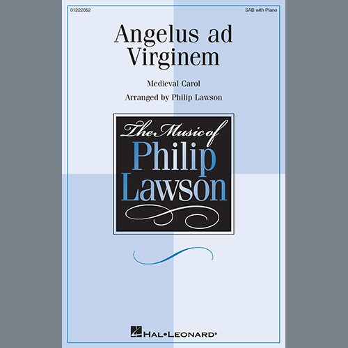 Medieval Carol, Angelus Ad Virginem (arr. Philip Lawson), SAB Choir