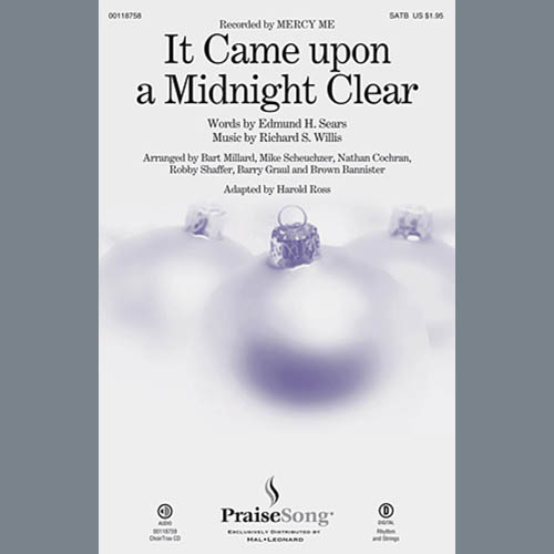 MercyMe, It Came Upon A Midnight Clear (arr. Harold Ross), SATB