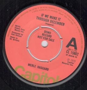 Merle Haggard, If We Make It Through December, Lyrics & Chords