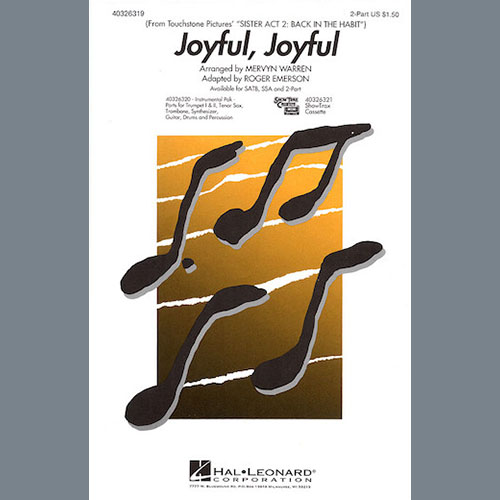 Mervyn Warren, Joyful, Joyful (from Sister Act 2) (arr. Roger Emerson), 2-Part Choir