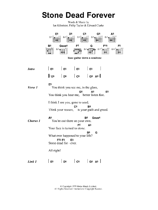 Metallica Stone Dead Forever Sheet Music Notes & Chords for Bass Guitar Tab - Download or Print PDF