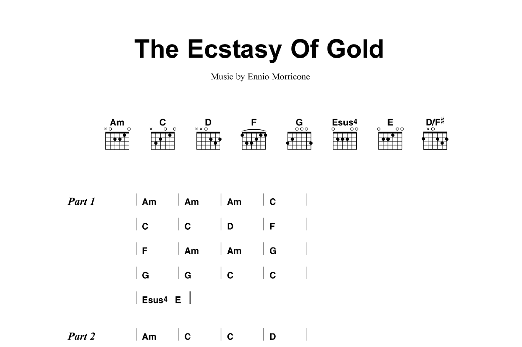 Metallica The Ecstasy Of Gold Sheet Music Notes & Chords for Lyrics & Chords - Download or Print PDF