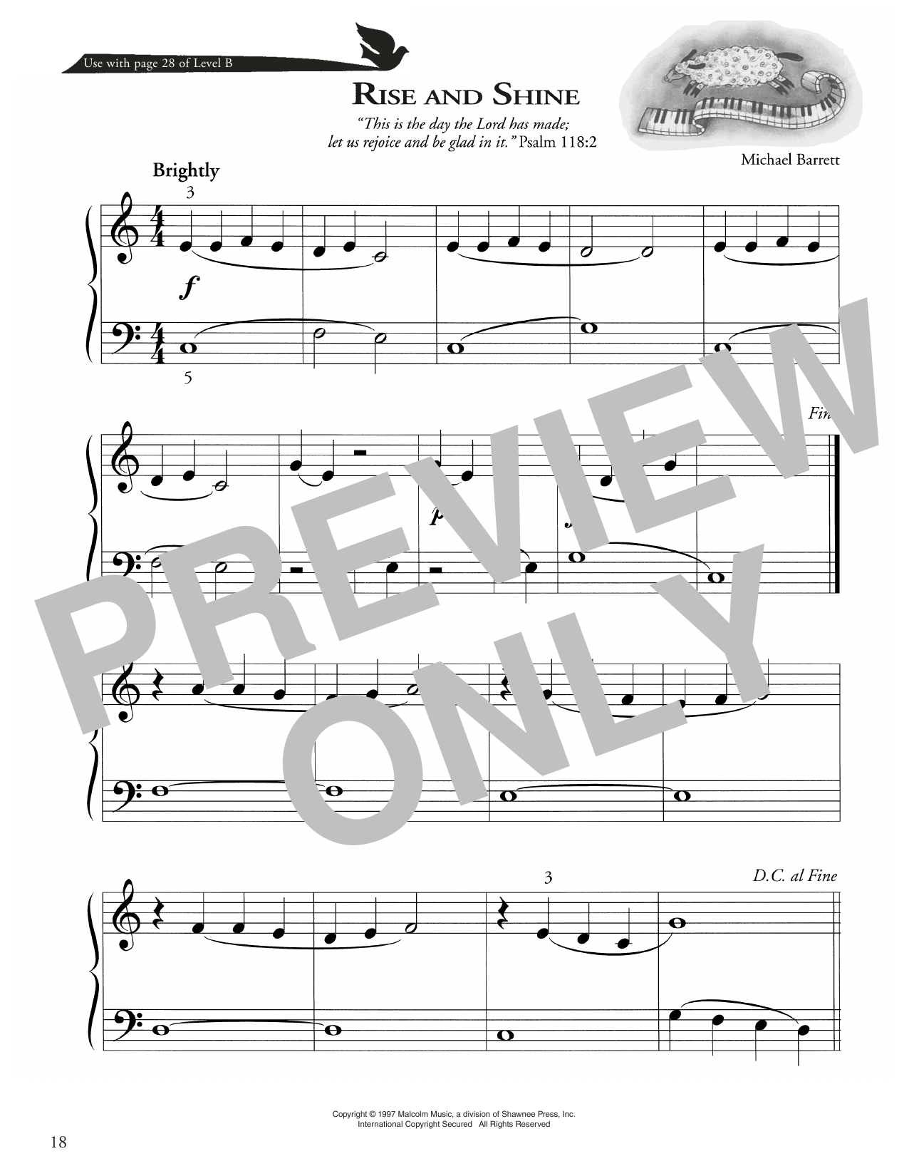 Michael Barrett Rise And Shine Sheet Music Notes & Chords for Piano Method - Download or Print PDF