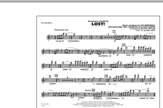 Michael Brown Lost! - Flute/Piccolo Sheet Music Notes & Chords for Marching Band - Download or Print PDF