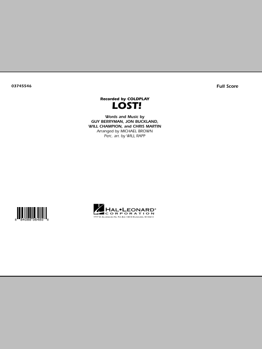 Michael Brown Lost! - Full Score Sheet Music Notes & Chords for Marching Band - Download or Print PDF