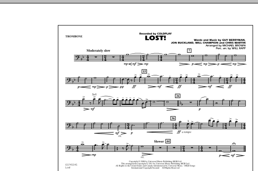Michael Brown Lost! - Trombone Sheet Music Notes & Chords for Marching Band - Download or Print PDF