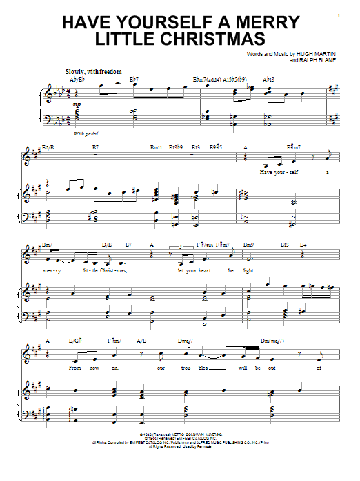 Michael Bublé Have Yourself A Merry Little Christmas Sheet Music Notes & Chords for Voice - Download or Print PDF