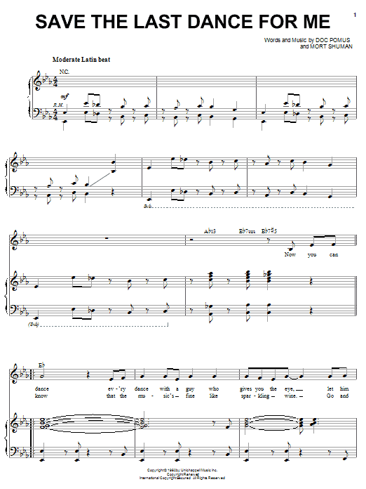 Michael Bublé Save The Last Dance For Me Sheet Music Notes & Chords for Voice - Download or Print PDF