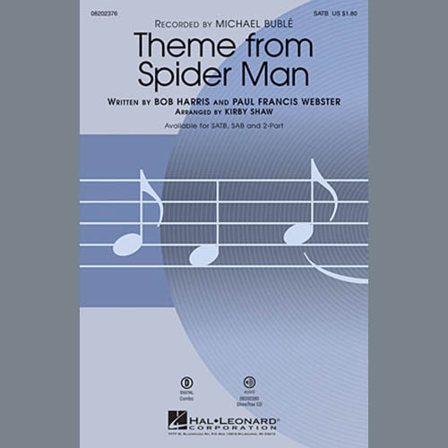 Michael Bublé, Theme From Spider-Man (arr. Kirby Shaw), 2-Part Choir