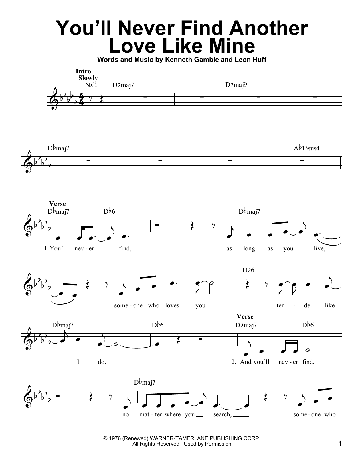 Michael Bublé You'll Never Find Another Love Like Mine Sheet Music Notes & Chords for Voice - Download or Print PDF
