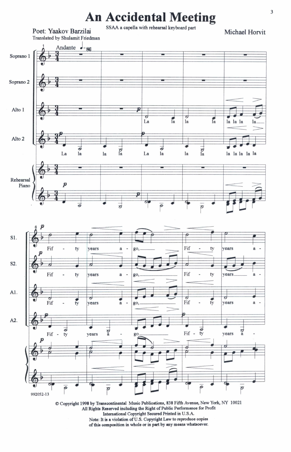 Michael Horvit A Child's Journey Sheet Music Notes & Chords for SSAA Choir - Download or Print PDF Michael Horvit A Child's Journey Sheet Music Notes & Chords for SSAA Choir - Download or Print PDF