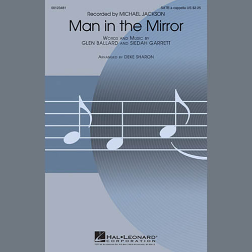 Michael Jackson, Man In The Mirror (arr. Jonathan Wikeley), SATB