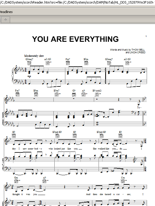 Michael McDonald You Are Everything Sheet Music Notes & Chords for Piano, Vocal & Guitar (Right-Hand Melody) - Download or Print PDF