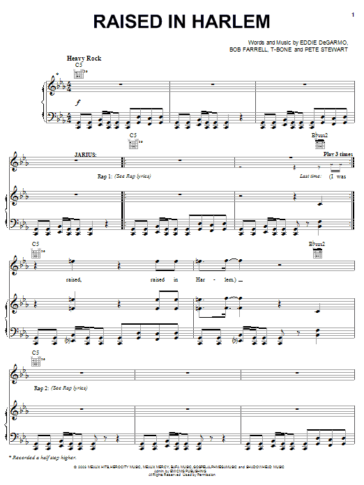 Michael Tait Raised In Harlem Sheet Music Notes & Chords for Piano, Vocal & Guitar (Right-Hand Melody) - Download or Print PDF Michael Tait Raised In Harlem Sheet Music Notes & Chords for Piano, Vocal & Guitar (Right-Hand Melody) - Download or Print PDF