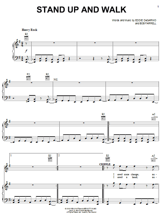 Michael Tait Stand Up And Walk Sheet Music Notes & Chords for Piano, Vocal & Guitar (Right-Hand Melody) - Download or Print PDF Michael Tait Stand Up And Walk Sheet Music Notes & Chords for Piano, Vocal & Guitar (Right-Hand Melody) - Download or Print PDF