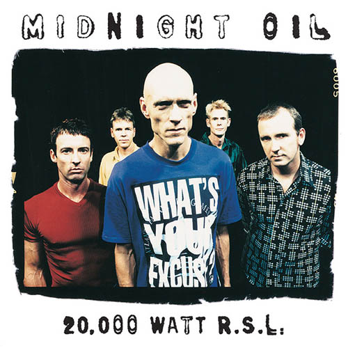 Midnight Oil, Back On The Borderline, Piano, Vocal & Guitar (Right-Hand Melody)