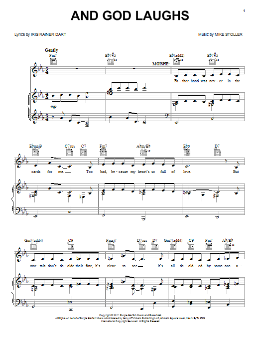 Mike Stoller And God Laughs Sheet Music Notes & Chords for Piano, Vocal & Guitar (Right-Hand Melody) - Download or Print PDF