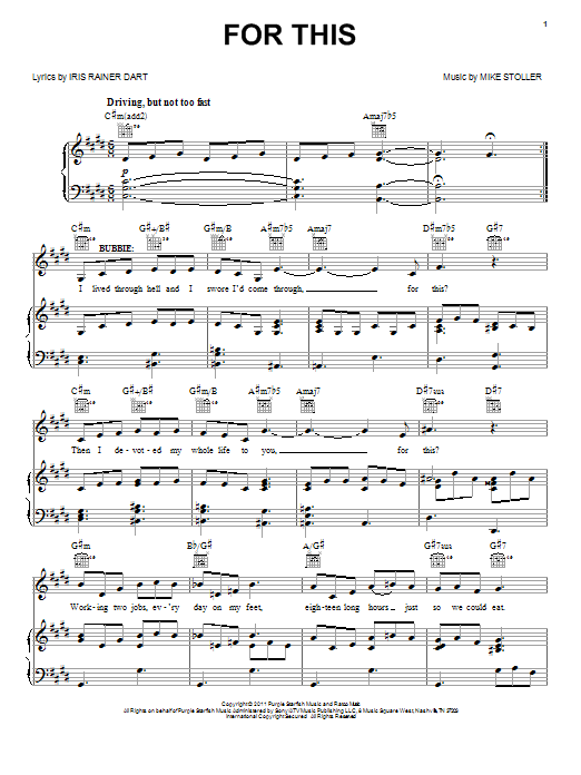 Mike Stoller For This Sheet Music Notes & Chords for Piano, Vocal & Guitar (Right-Hand Melody) - Download or Print PDF
