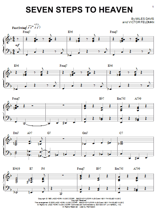 Miles Davis Seven Steps To Heaven Sheet Music Notes & Chords for Trumpet Transcription - Download or Print PDF