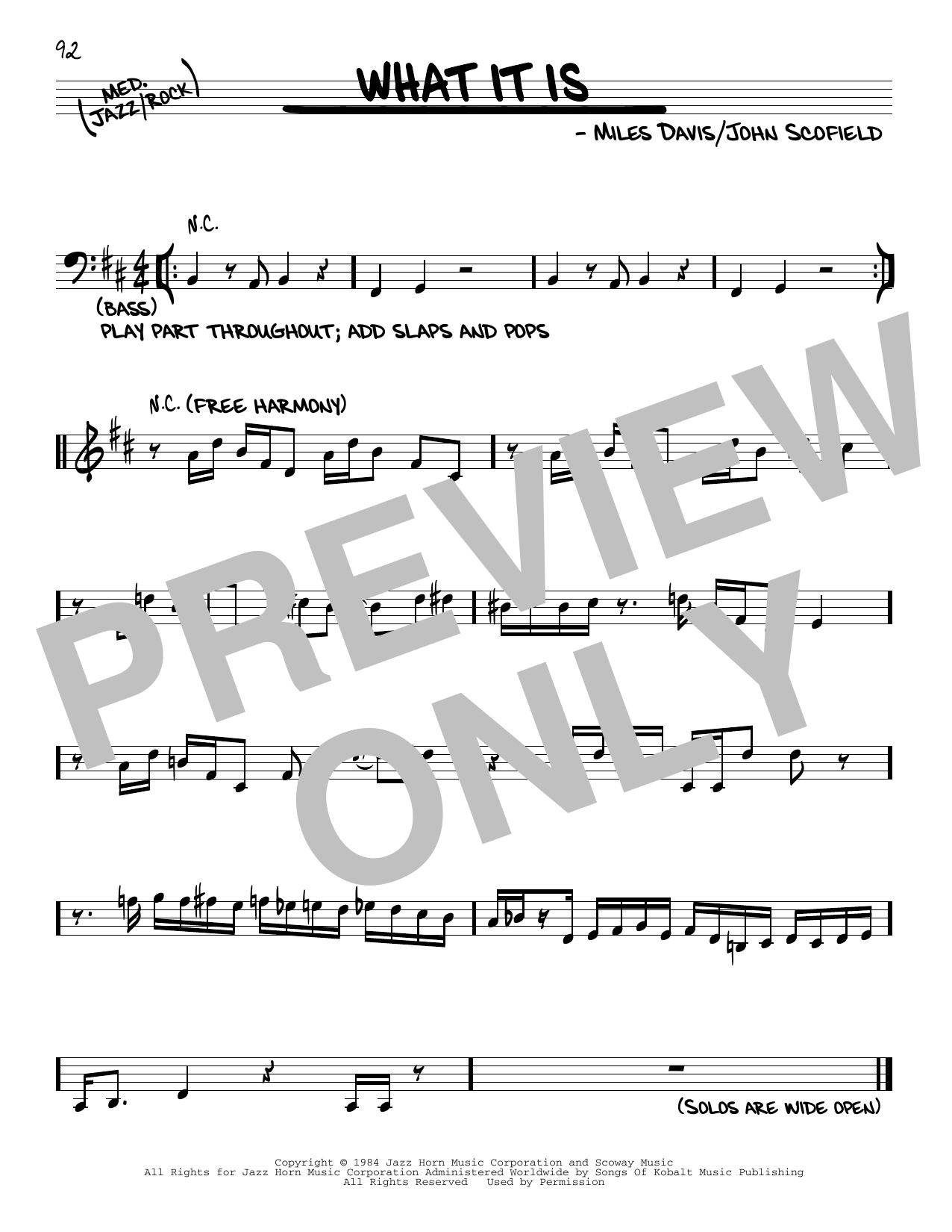 Miles Davis What It Is Sheet Music Notes & Chords for Real Book – Melody & Chords - Download or Print PDF