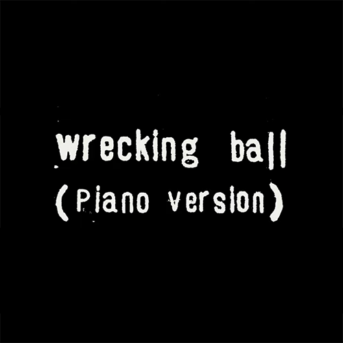 Miley Cyrus, Wrecking Ball (Solo Piano Version) (arr. Stephan Moccio), Piano Solo