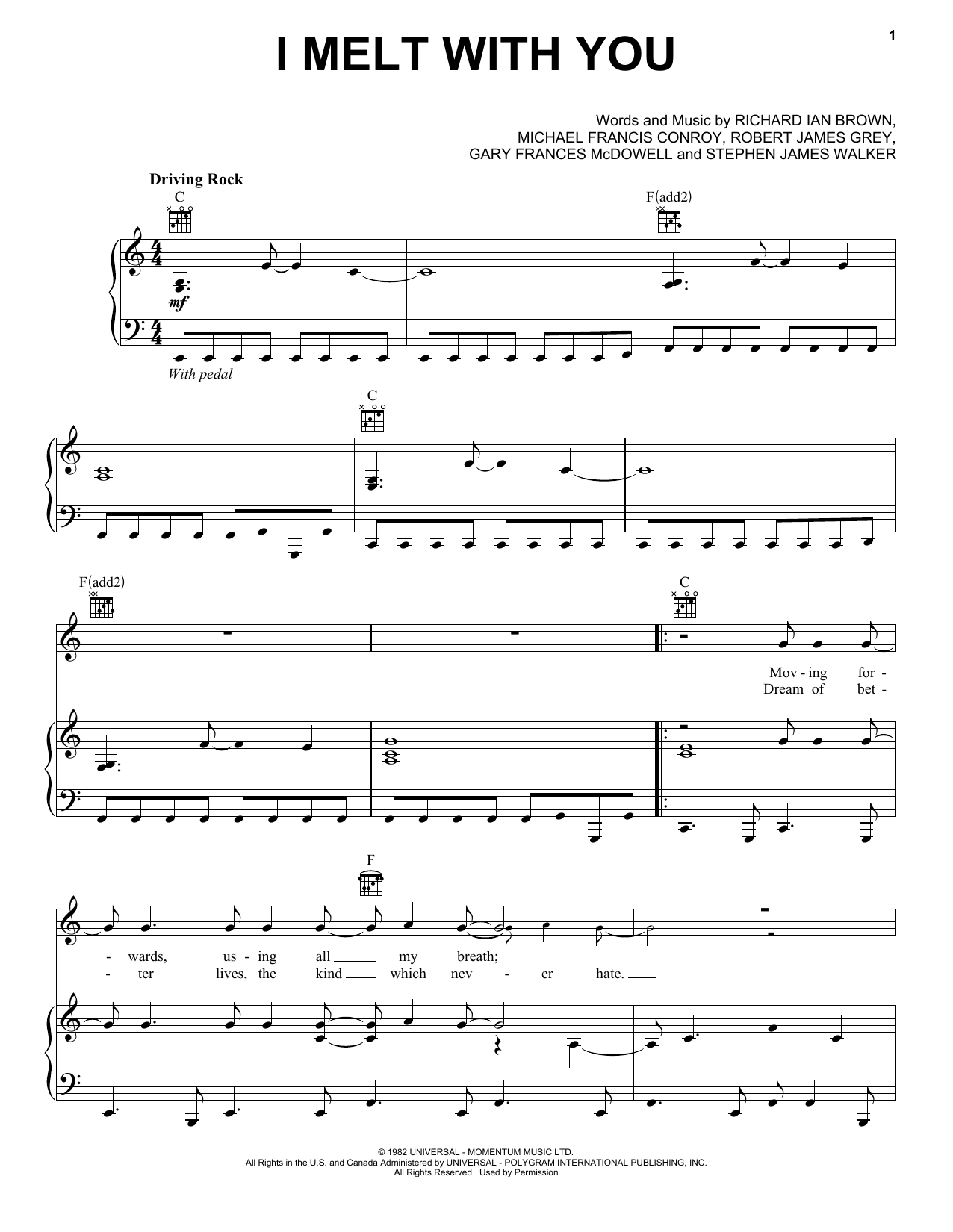 Modern English I Melt With You Sheet Music Notes & Chords for Clarinet Duet - Download or Print PDF