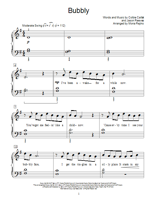Mona Rejino Bubbly Sheet Music Notes & Chords for Educational Piano - Download or Print PDF