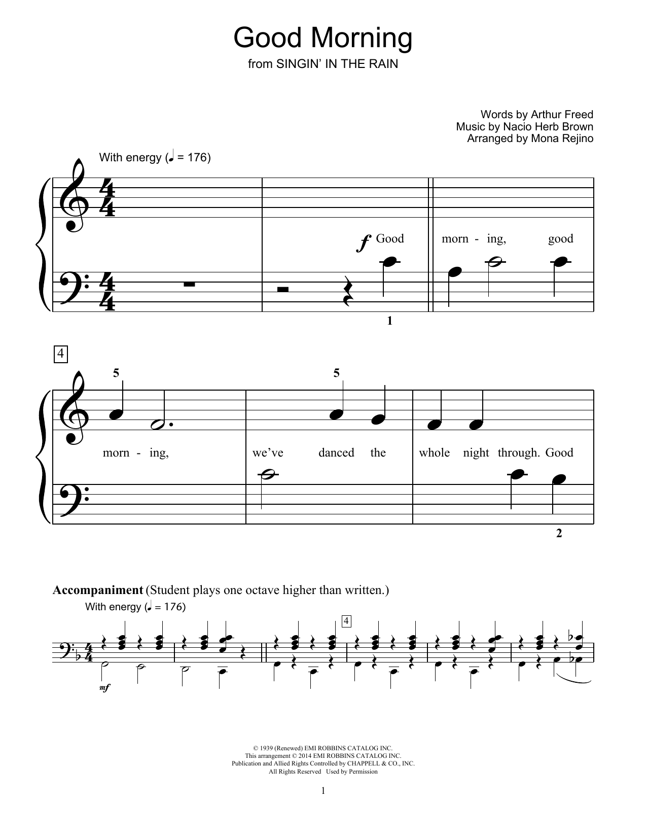 Mona Rejino Good Morning Sheet Music Notes & Chords for Educational Piano - Download or Print PDF