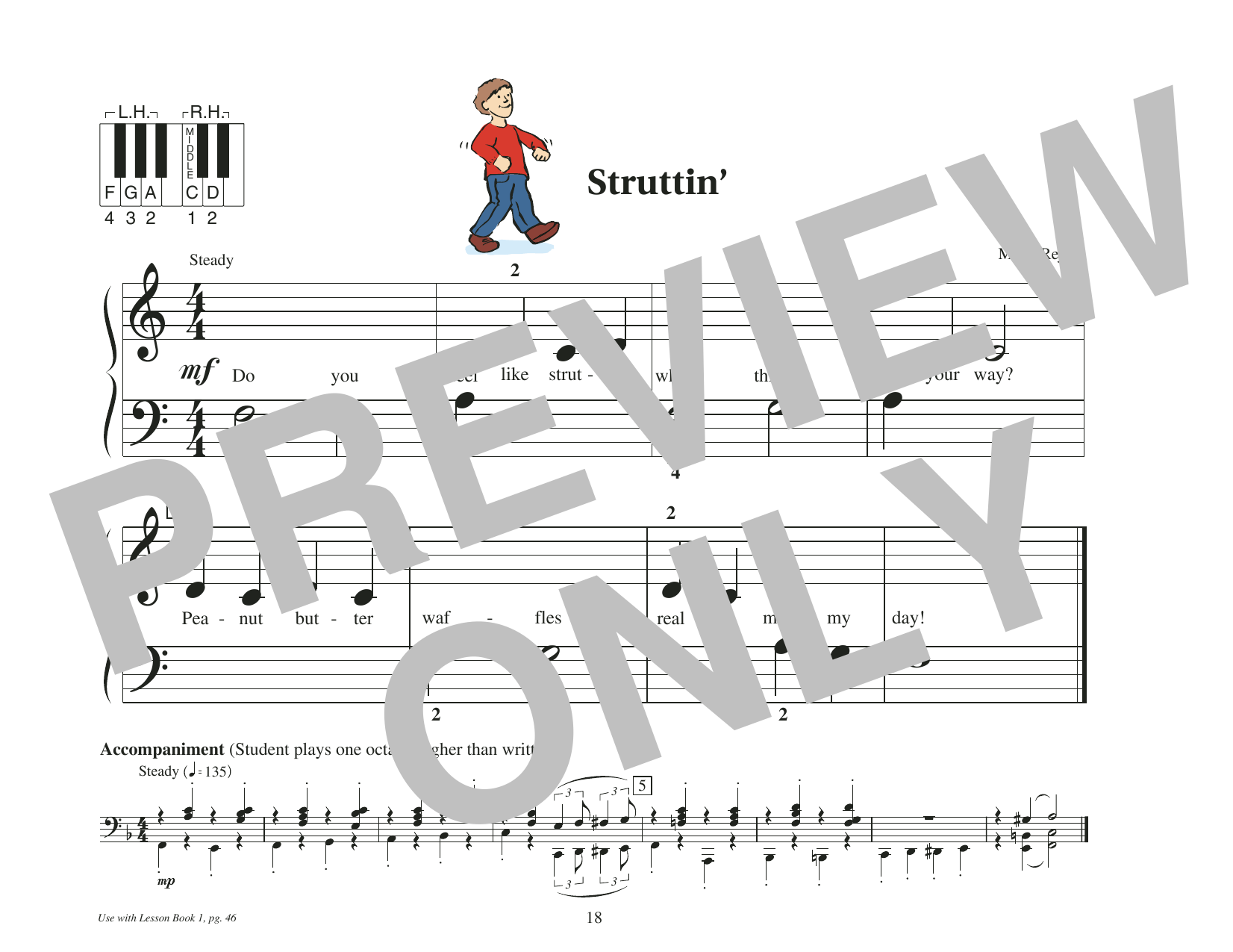 Mona Rejino Struttin' Sheet Music Notes & Chords for Educational Piano - Download or Print PDF