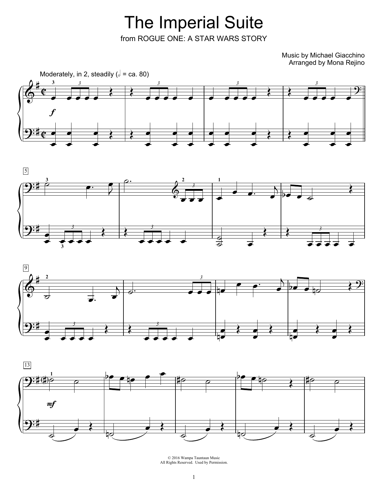 Mona Rejino The Imperial Suite Sheet Music Notes & Chords for Educational Piano - Download or Print PDF